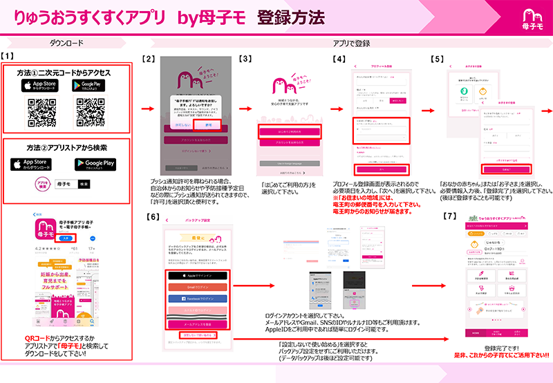りゅうおうすくすくアプリ登録方法